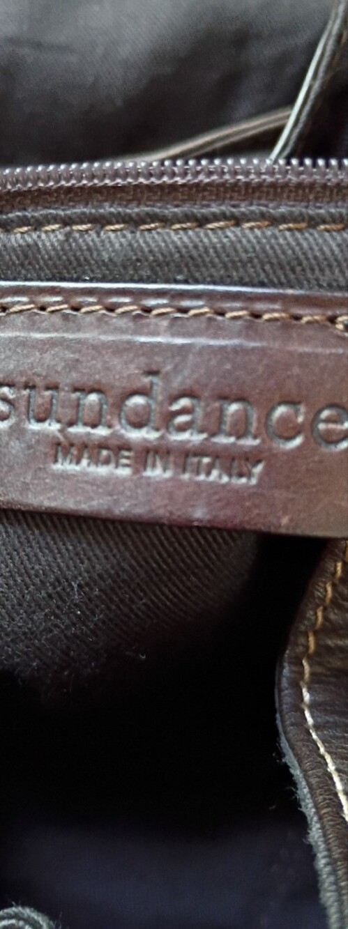 Sundance Living Catalog Italian Leather Tinley Backpack Zipper Buckle Brown - Picture 9 of 13